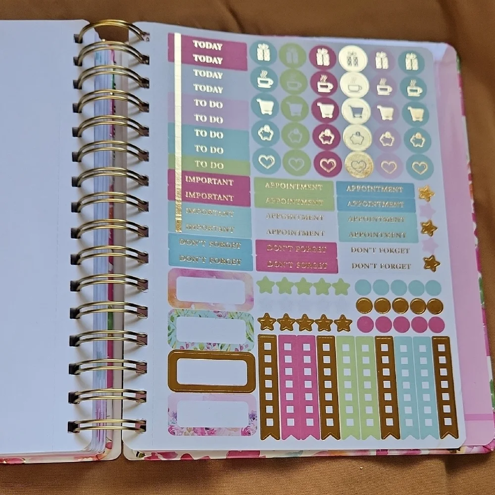 Floral Agenda Planner